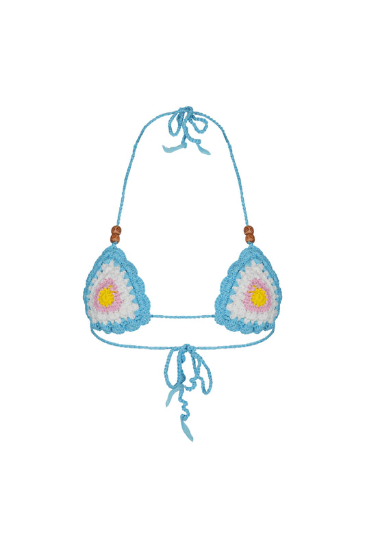 LUA Triangle Crochet Bikini Top